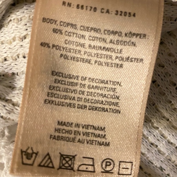 Anthropologie Saturday Sunday 3/4 Cuffed Sleeve Top Women’s Sz Small - Picture 14 of 15